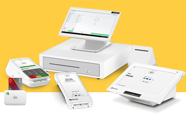 Product showcase. Collage of Clover devices.