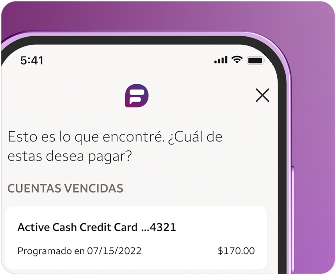 Teléfono inteligente que muestra la pantalla de Cuentas por Vencer