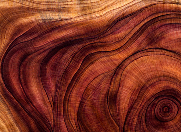 Decorative. Cross section of richly-layered stone.