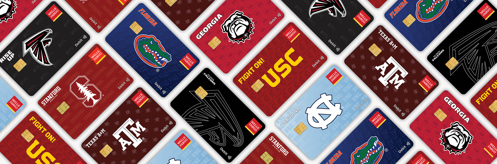 Credit card of college sports teams