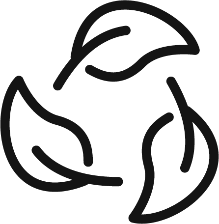 Circular leaves icon